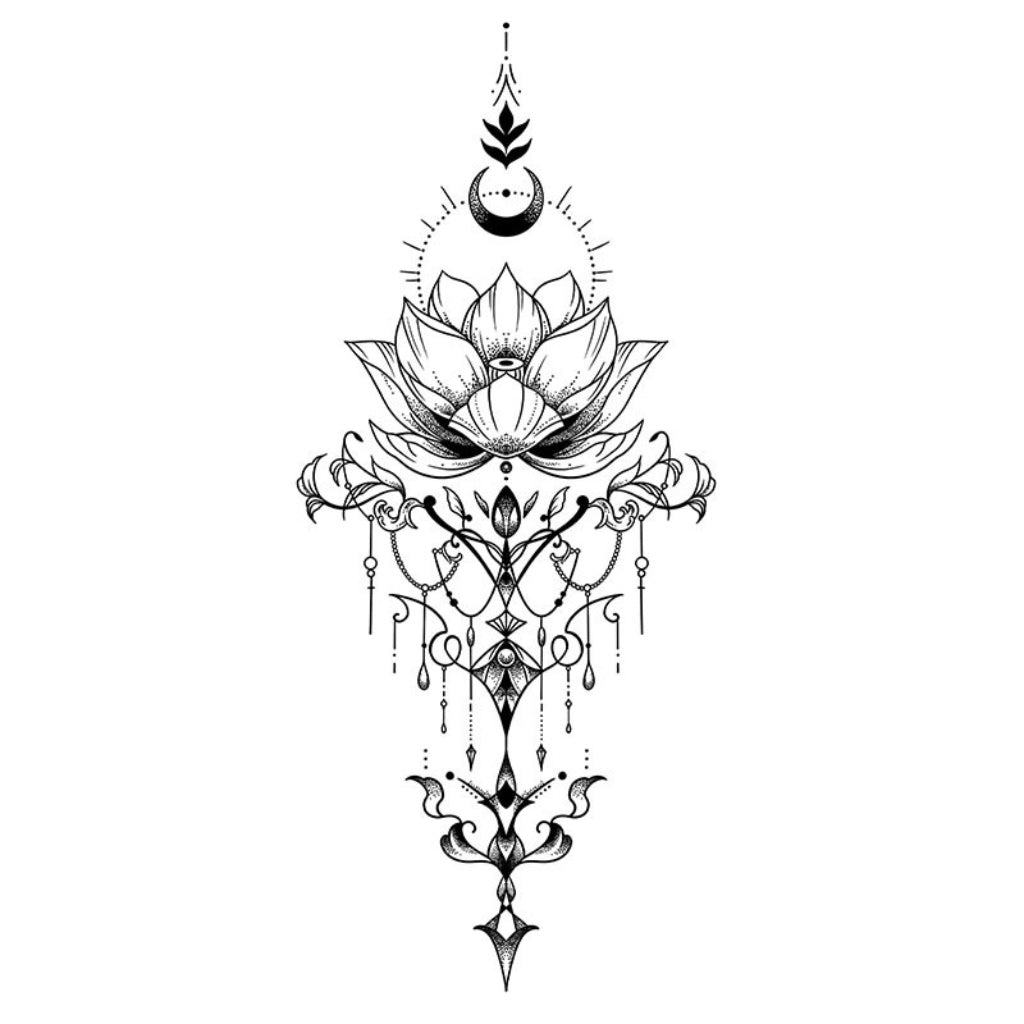 Minimalist Sacred Lotus