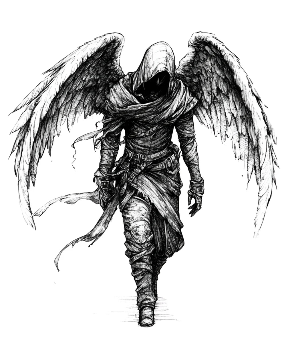 Hooded Dark Angel
