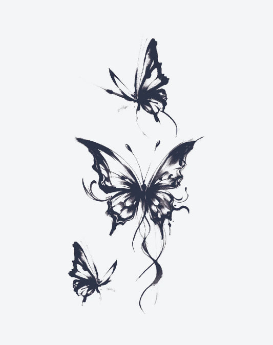 1 Sheet Abstract Butterflies