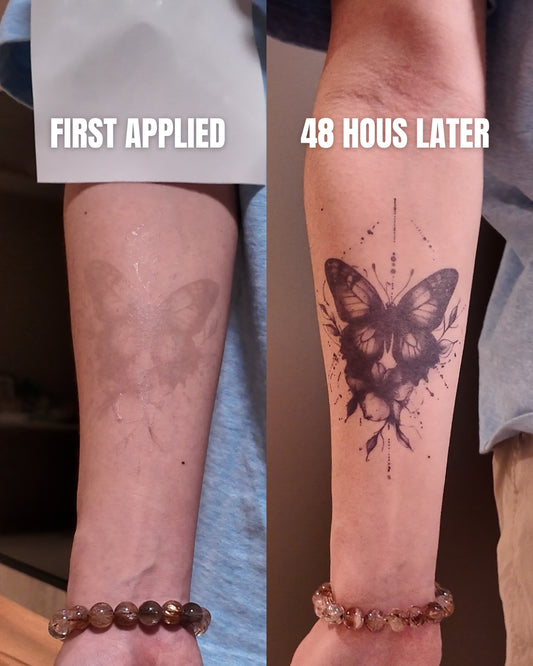 Fish Full Back Semi Permanent Tattoos