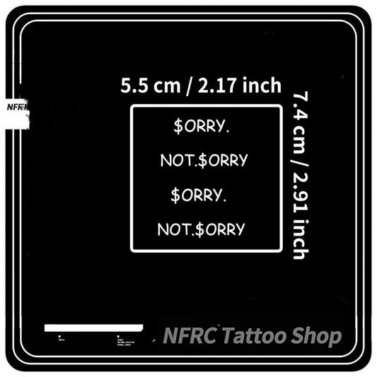 2 Sheets Sorry and Not Sorry