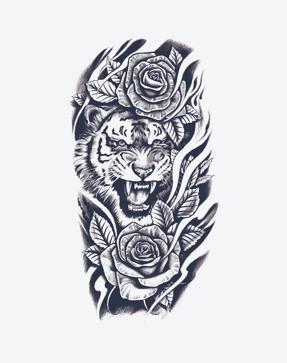 1 Sheet Fierce Roses Lion