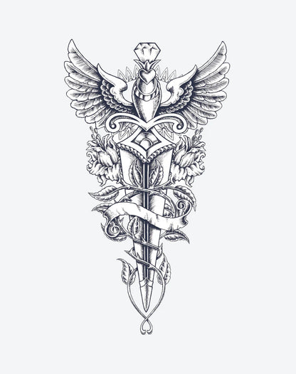 1 Blatt Schwert des Lebens