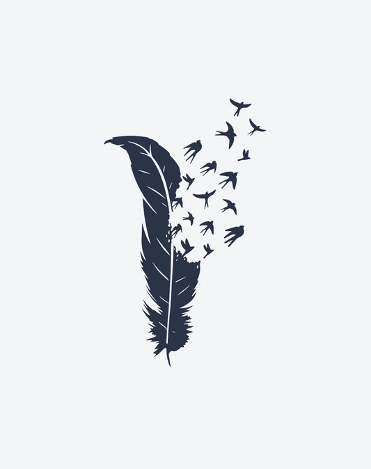 1 Sheet Bird's Feather
