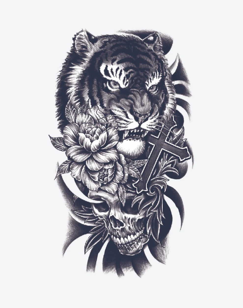 1 Sheet Blazing Tiger