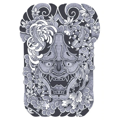 Monster Ink Full Back Semi Permanent Tattoos