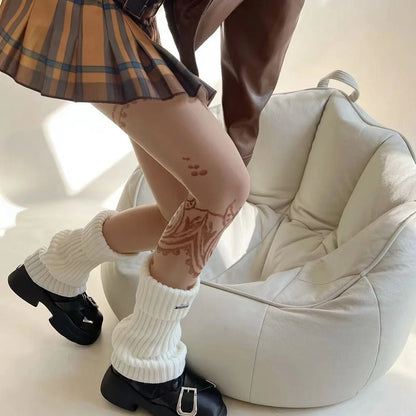 2 Pieces Tattoo Stockings Ultra Light High Elasticity Seamless Tattoo Pantyhose