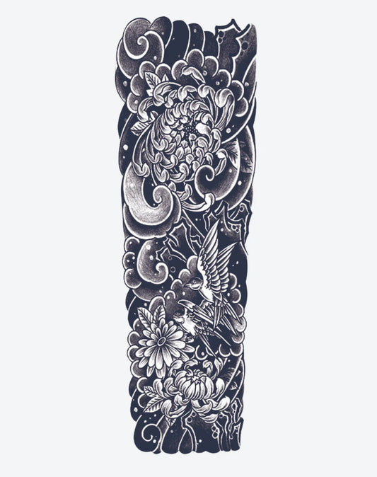 1 Sheet Chrysanthemum Sleeve