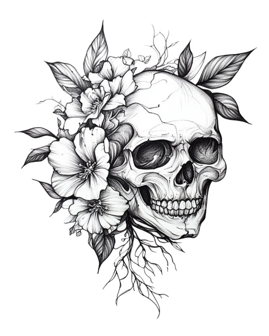 Floral Skull II
