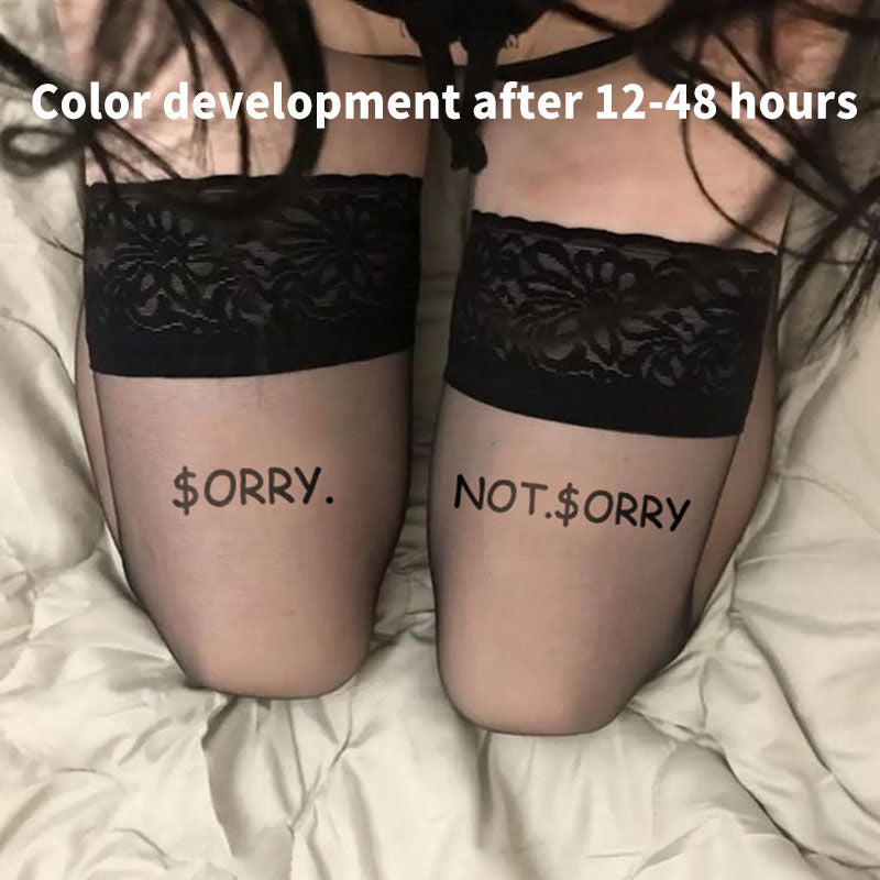 2 Sheets Sorry and Not Sorry