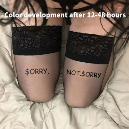 2 Sheets Sorry and Not Sorry