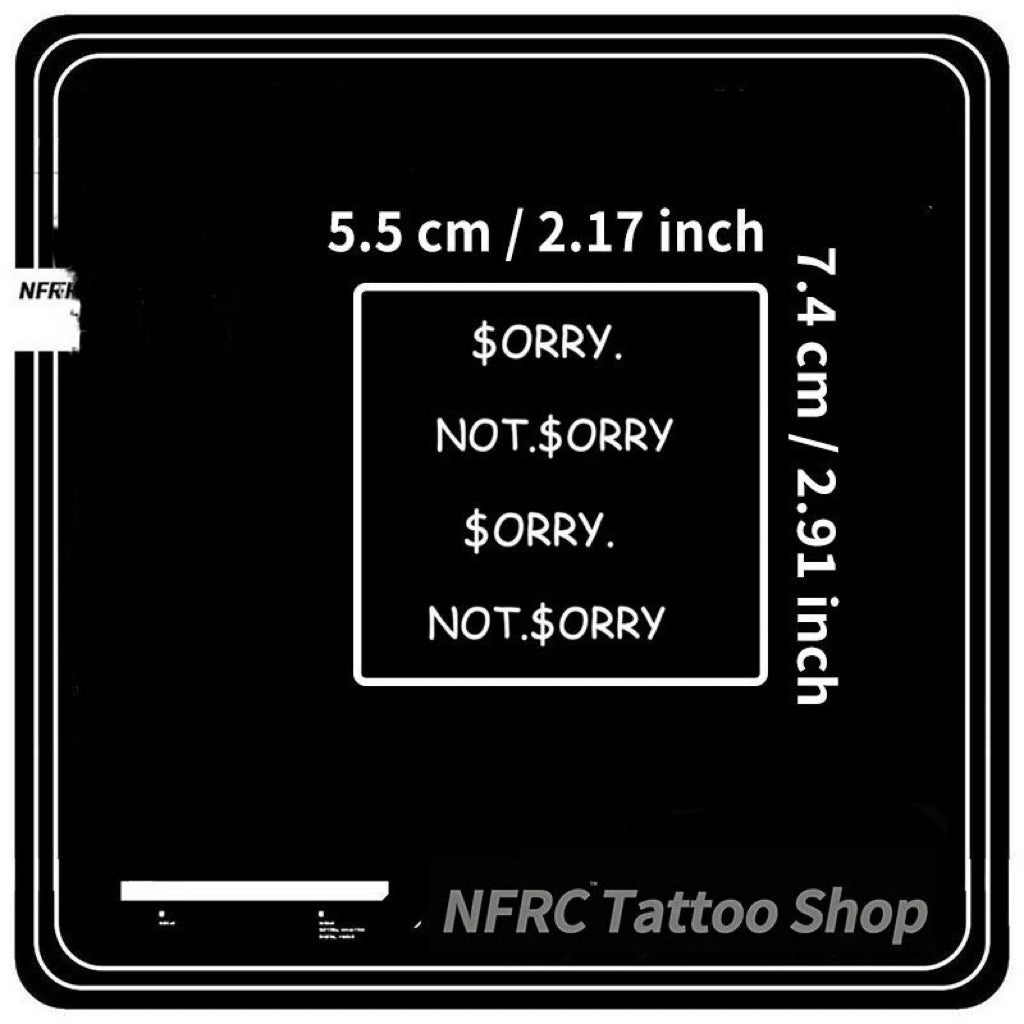 2 Sheets Sorry and Not Sorry